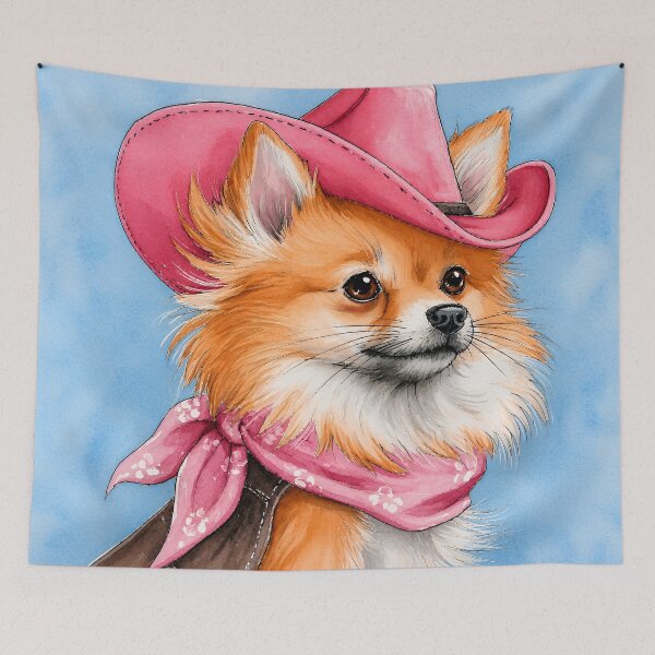 Item preview, Pomeranian Cowgirl designed and sold by prettykaler.