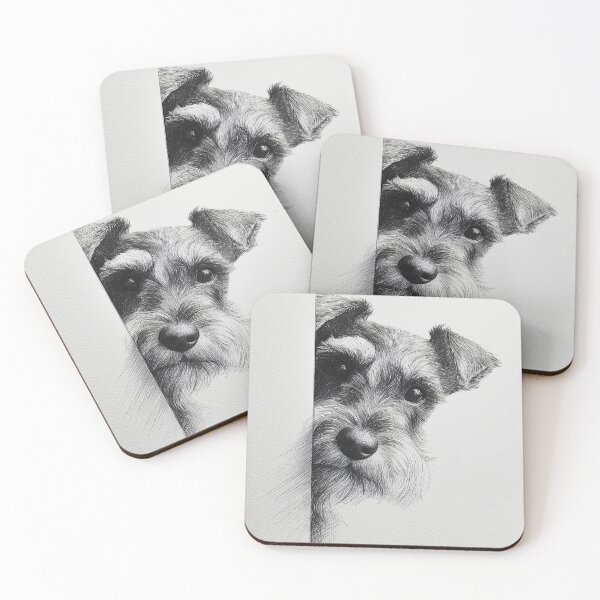 Item preview, Curious Schnauzer Peeking designed and sold by lautir.