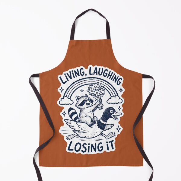Item preview, Living, Laughing, Losing It - Sarcastic Raccoon Mental Health designed and sold by thecatcouch.