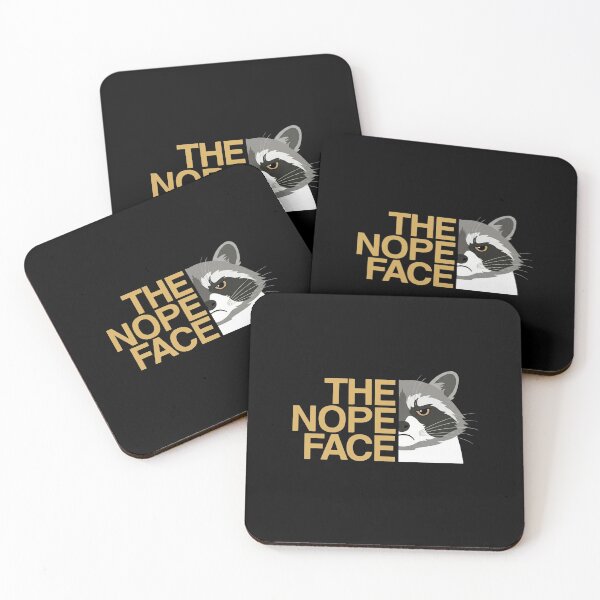 Item preview, The Nope Face Funny Grumpy Raccoon designed and sold by dudelinart.