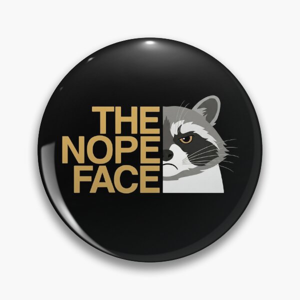 Item preview, The Nope Face Funny Grumpy Raccoon designed and sold by dudelinart.
