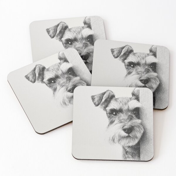 Item preview, Curious Schnauzer Peeking designed and sold by lautir.