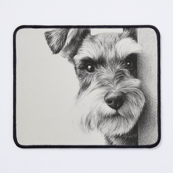 Item preview, Curious Schnauzer Peeking designed and sold by lautir.