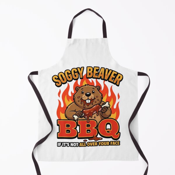 Item preview, Soggy Beaver BBQ If It's Not All Over Your Face T-Shirt designed and sold by MerchlyMike.