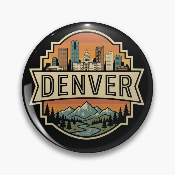 Item preview, Retro Denver Colorado Vintage Travel Badge Graphic designed and sold by Imaginationbeyond.