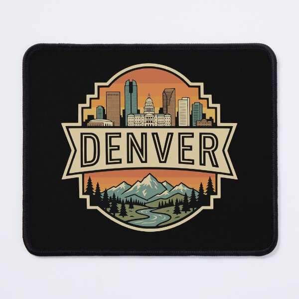 Item preview, Retro Denver Colorado Vintage Travel Badge Graphic designed and sold by Imaginationbeyond.