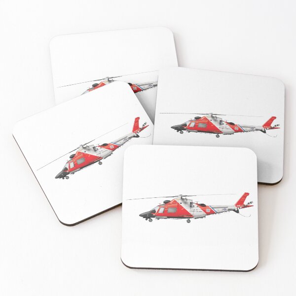 Item preview, AGUSTA MH-68 STINGRAY 1091 US COAST GUARD 2001 designed and sold by Grubby Fingers Aircraft Illustration.