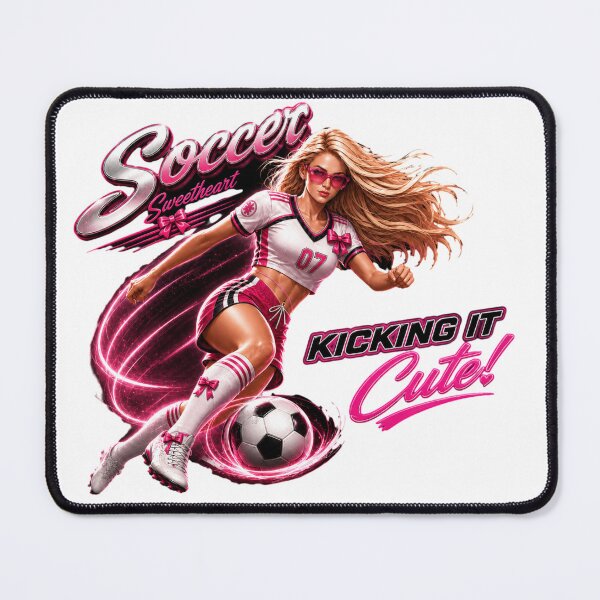 Item preview, Soccer Sweetheart Kicking It Cute Coquette Soccer Shirt designed and sold by Prime legend .