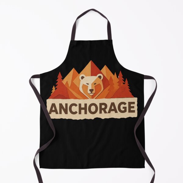 Item preview, Anchorage Alaska Bear Mountains Papercut Art designed and sold by RDproject.