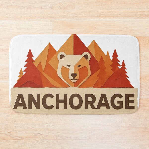 Item preview, Anchorage Alaska Bear Mountains Papercut Art designed and sold by RDproject.