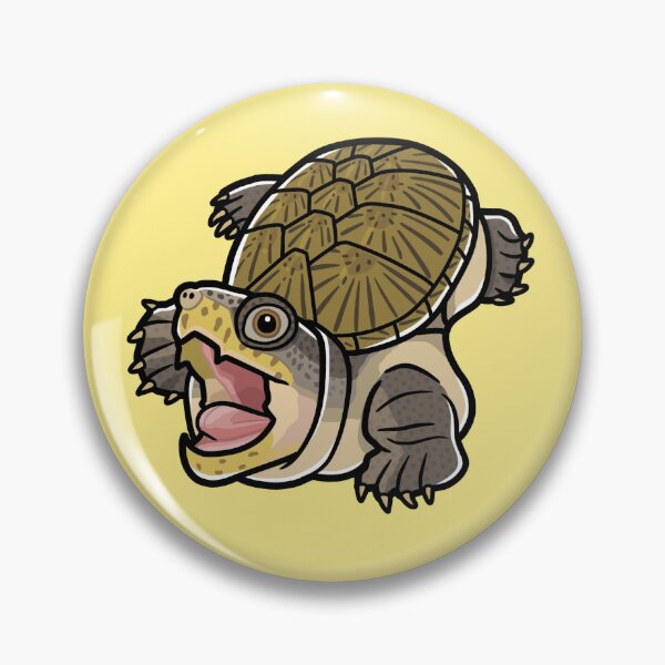 Item preview, Narrow-bridged Musk Turtle Japanese Pop Art designed and sold by Rie-TortoTurtle.