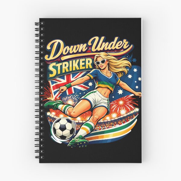 Item preview, Down Under Striker Retro Soccer Girl Shirt designed and sold by Prime legend .