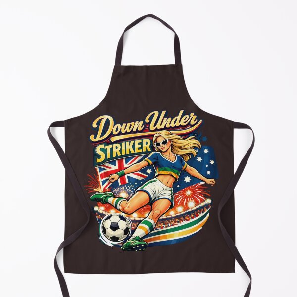 Item preview, Down Under Striker Retro Soccer Girl Shirt designed and sold by Prime legend .