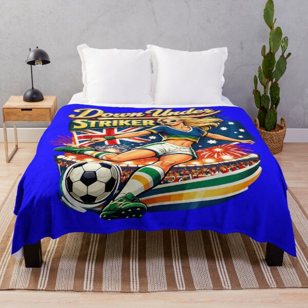 Item preview, Down Under Striker Retro Soccer Girl Shirt designed and sold by Prime legend .
