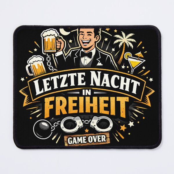 Item preview, Last night of freedom - Groom's stag party design designed and sold by PicParadiz.