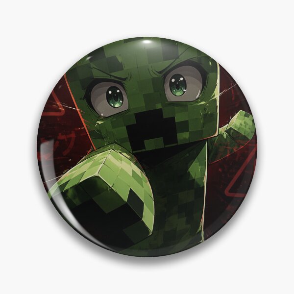 Item preview, Warning Do Not Make Eye Contact - Anime Creeper Minecraft  designed and sold by NeverLogOff.