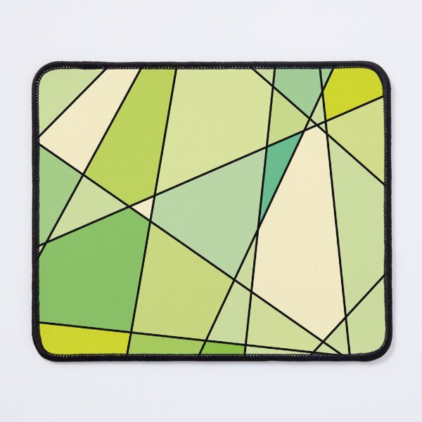 Item preview, Geometric Green Triangles Modern Art designed and sold by Noydee Red Salavan.