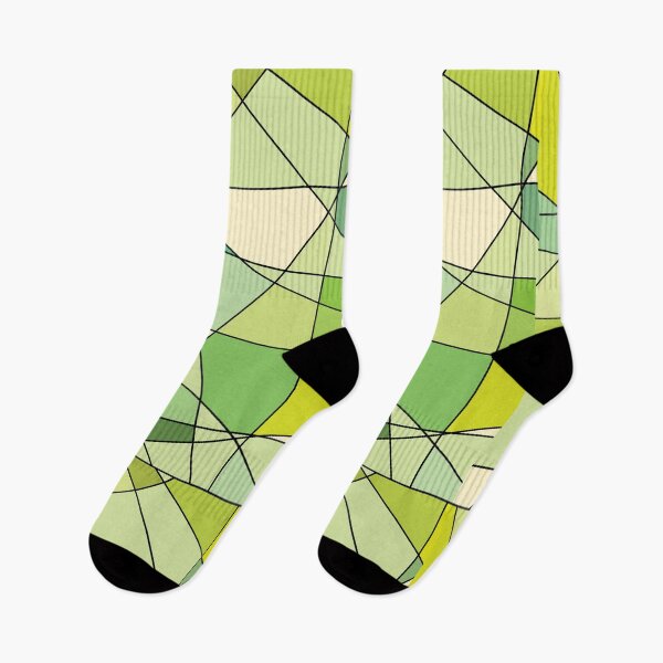 Item preview, Geometric Green Triangles Modern Art designed and sold by Noydee Red Salavan.