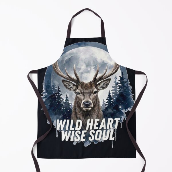 Item preview, Wild Heart Wise Soul Deer Art – Father’s Day Gift for Dad designed and sold by Biedroneczka.