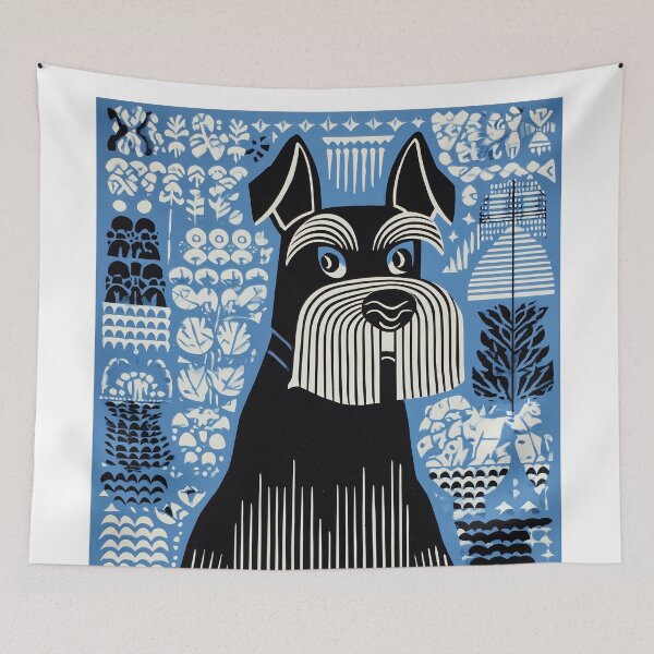 Item preview, Geometric Schnauzer Design designed and sold by lautir.