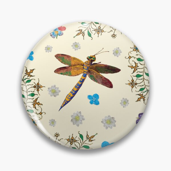 Item preview, Dragonfly among flowers. designed and sold by Raffaella Lunelli.