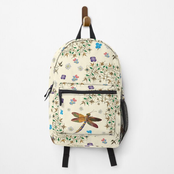 Item preview, Dragonfly among flowers. designed and sold by Raffaella Lunelli.