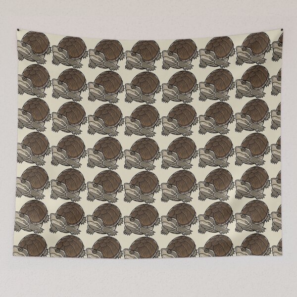 Item preview, Common Musk Turtle Japanese Pop Art designed and sold by Rie-TortoTurtle.
