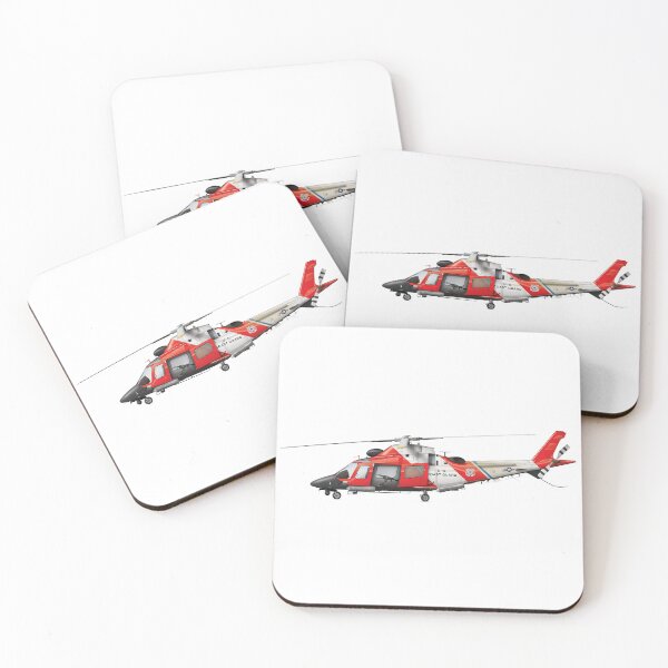 Item preview, AGUSTA MH-68 STINGRAY 1099 US COAST GUARD 2001 designed and sold by Grubby Fingers Aircraft Illustration.