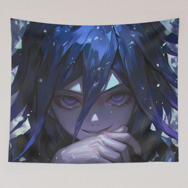Item preview, Kokichi Ouma Danganronpa Mysterious Smirk Closeup designed and sold by PMartistStudio.