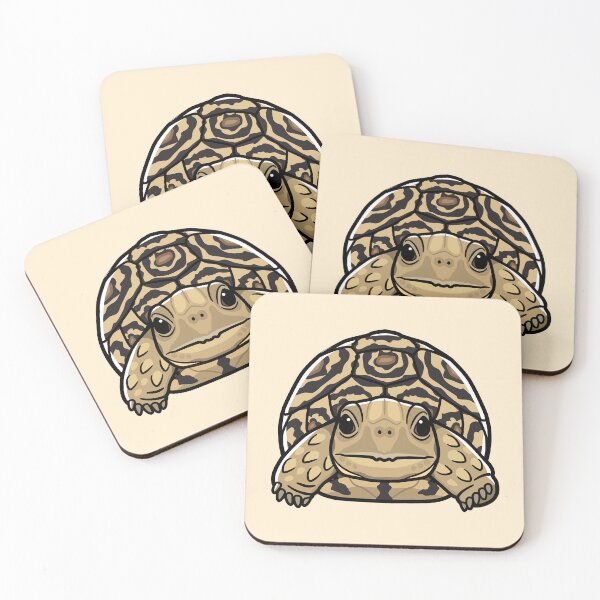 Item preview, Leopard Tortoise Japanese Pop Art designed and sold by Rie-TortoTurtle.
