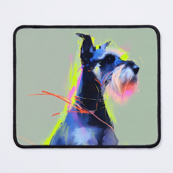 Item preview, Colorful Neon Schnauzer Portrait designed and sold by lautir.