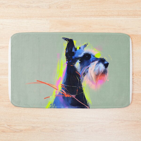 Item preview, Colorful Neon Schnauzer Portrait designed and sold by lautir.
