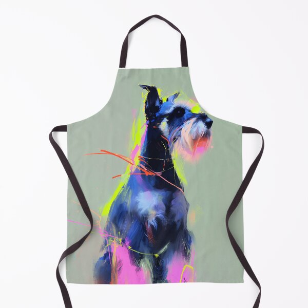 Item preview, Colorful Neon Schnauzer Portrait designed and sold by lautir.