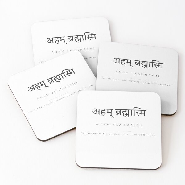 Item preview, Aham Brahmasmi Sanskrit Philosophy — You Are Not In The Universe, The Universe Is In You designed and sold by TattvaCo.
