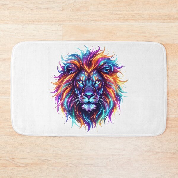 Item preview, Neon Fantasy Lion Art  designed and sold by Marcu Ioachim.