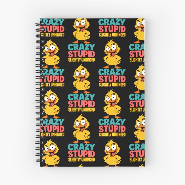 Item preview, Crazy Stupid Slightly Unhinged Funny Duck designed and sold by TeeTimeTreasure.
