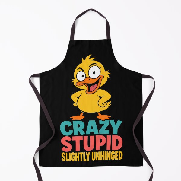 Item preview, Crazy Stupid Slightly Unhinged Funny Duck designed and sold by TeeTimeTreasure.