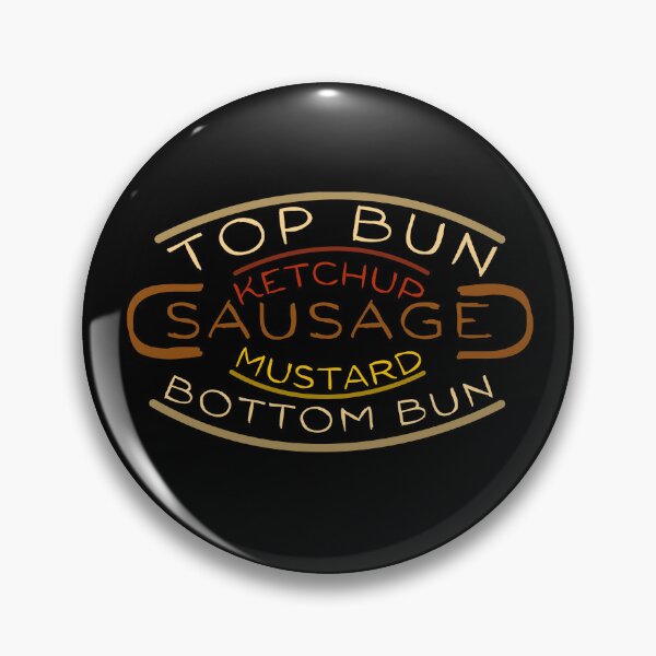 Item preview, Top Bun Sausage Funny Hot Dog Foodie Funny Hot Dog Ingredients Anatomy Retro designed and sold by Aetherix Studio.