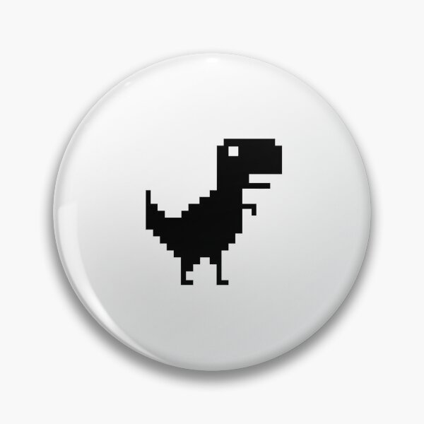 Item preview, Retro Pixel Dinosaur Sticker – Offline Dino Game Inspired 8-Bit T-Rex designed and sold by ClickToSticker.