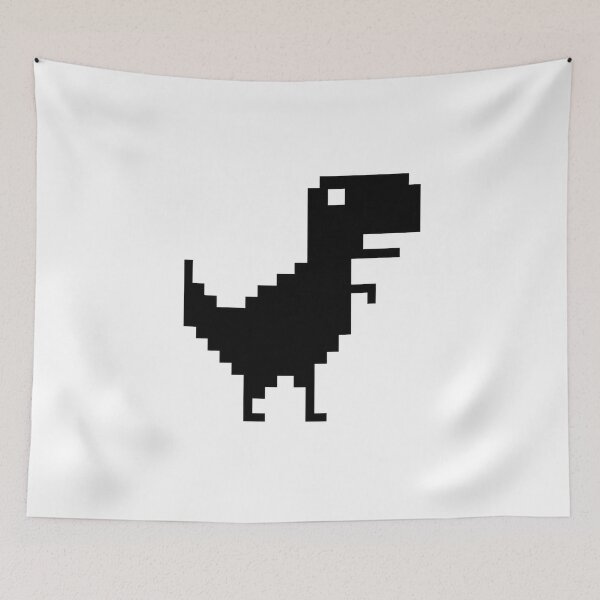 Item preview, Retro Pixel Dinosaur Sticker – Offline Dino Game Inspired 8-Bit T-Rex designed and sold by ClickToSticker.