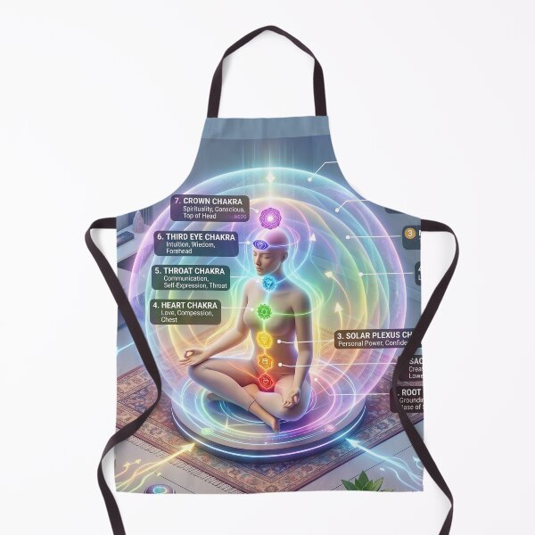 Item preview, Aura Reading & The Seven Chakras – Spiritual Energy Guide Poster designed and sold by NMB-ART-Design.