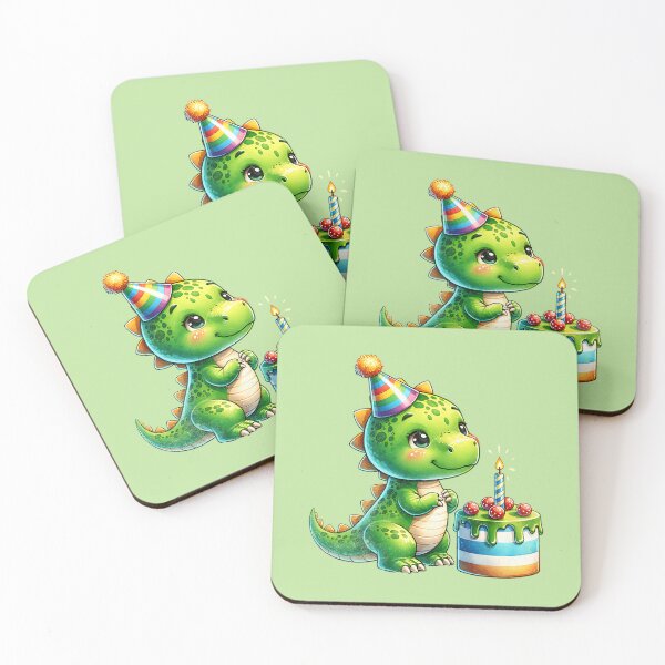 Item preview, Cute Baby Dinosaur Birthday Party Cake designed and sold by AwesomeBeyondLimits.