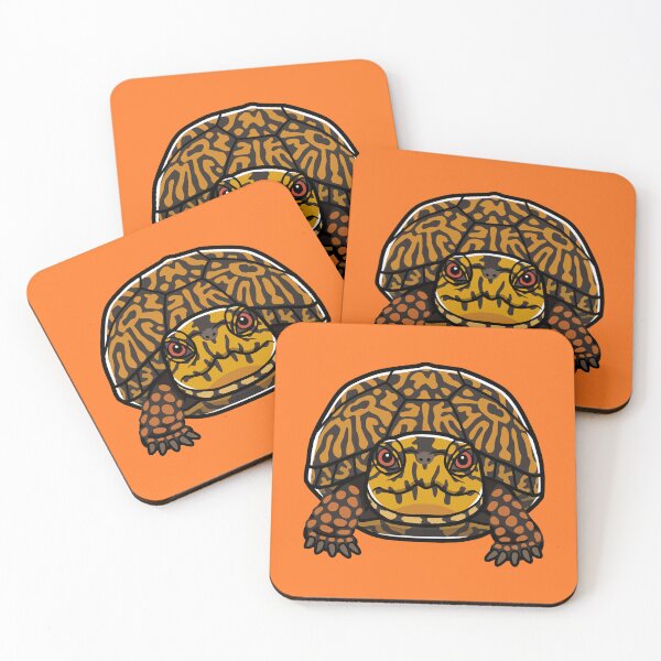 Item preview, Eastern Box Turtle Japanese Pop Art designed and sold by Rie-TortoTurtle.