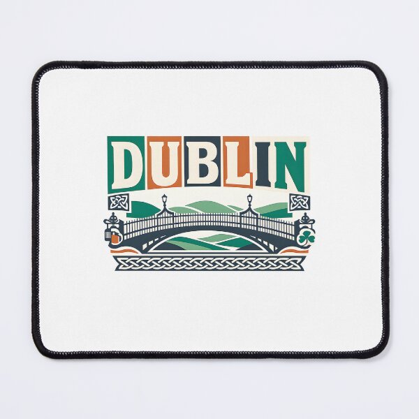 Item preview, Dublin Retro Vintage Travel Shirt designed and sold by SJarts Creative Studio.