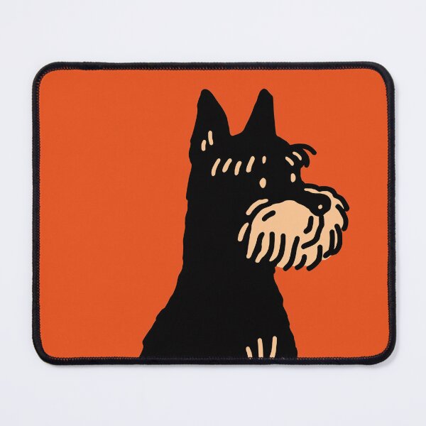 Item preview, Cartoon schnauzer on Orange Background designed and sold by lautir.
