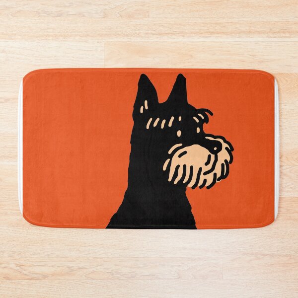 Item preview, Cartoon schnauzer on Orange Background designed and sold by lautir.