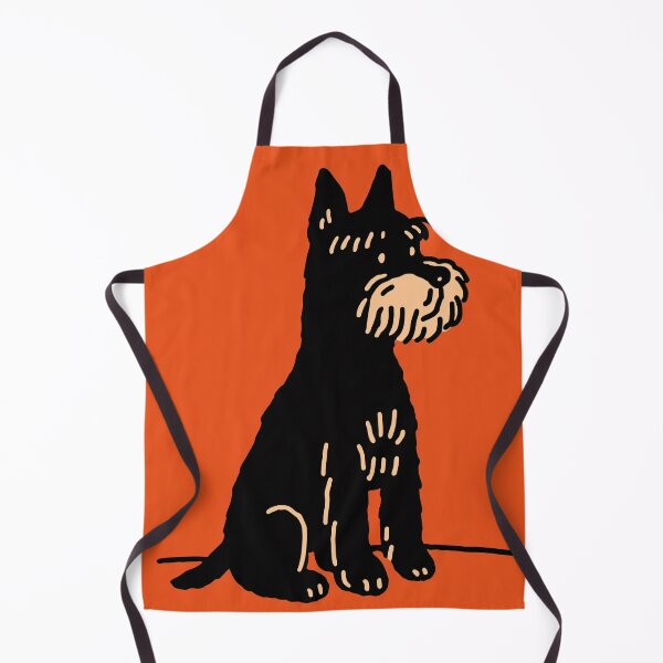 Item preview, Cartoon schnauzer on Orange Background designed and sold by lautir.