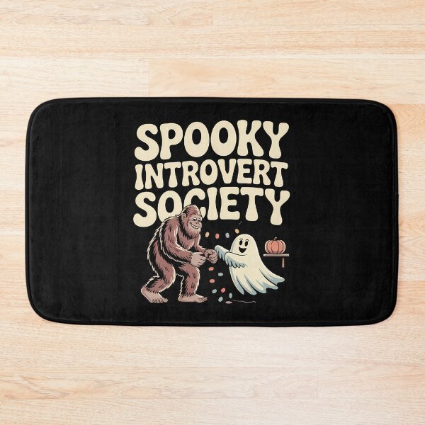 Item preview, Spooky Introvert Society Bigfoot Ghost Halloween Design designed and sold by Raw Tigers.