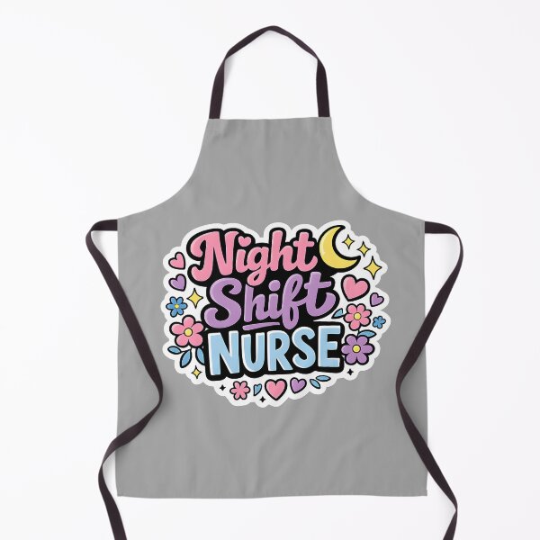 Item preview, Night Shift Nurse Floral Sticker | Nurse Gift | Nurse Life designed and sold by VaultVibes.