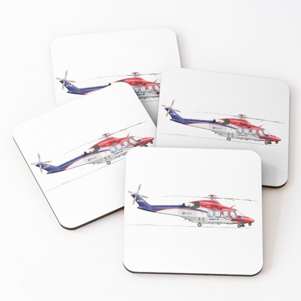 Item preview, AGUSTAWESTLAND AW139 VH-EGF QLDSAR 2021 designed and sold by Grubby Fingers Aircraft Illustration.
